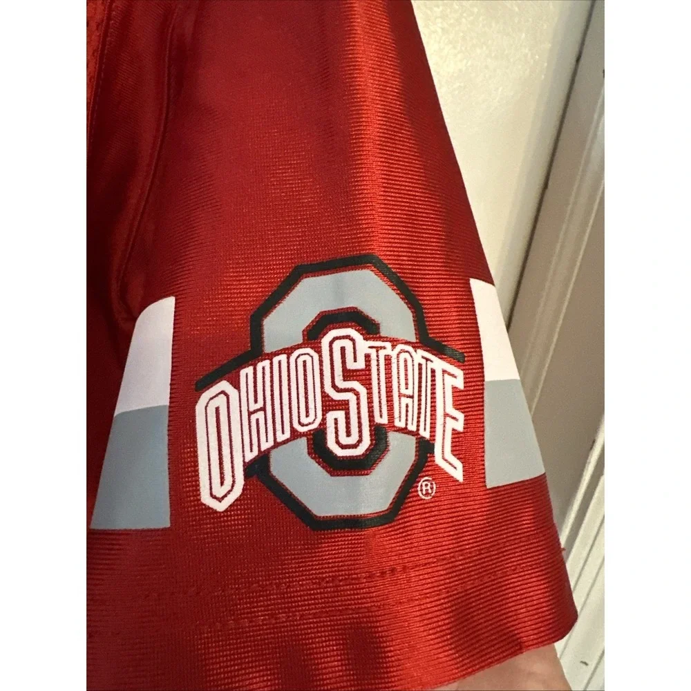 Starter VTG Ohio State Buckeyes Football #7 Jersey Mens S Uniform Shirt Red Mesh